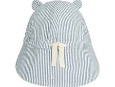 Liewood blue wave/creme de la creme stribet vendbar solhat Gorm